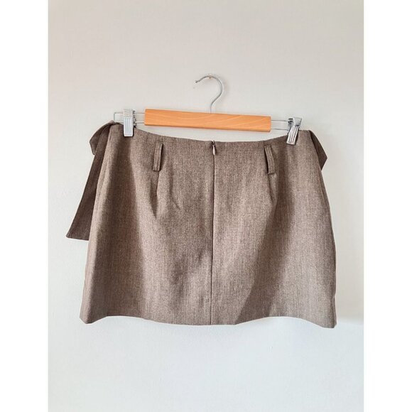 Beaufille Ziegler Mini Skirt Ziegler Mini Skirt Heather Brown Size 8 - Picture 5 of 7